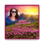 sunset photo frames android application logo